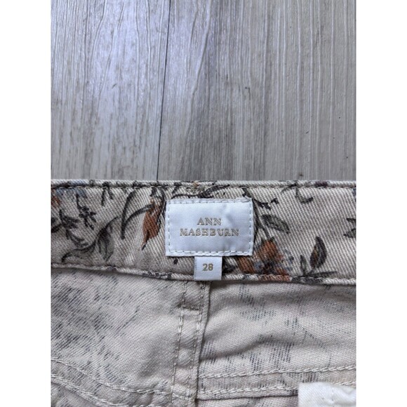ANN MASHBURN FLORAL JEANS 28 Marvin Italy - Picture 3 of 5